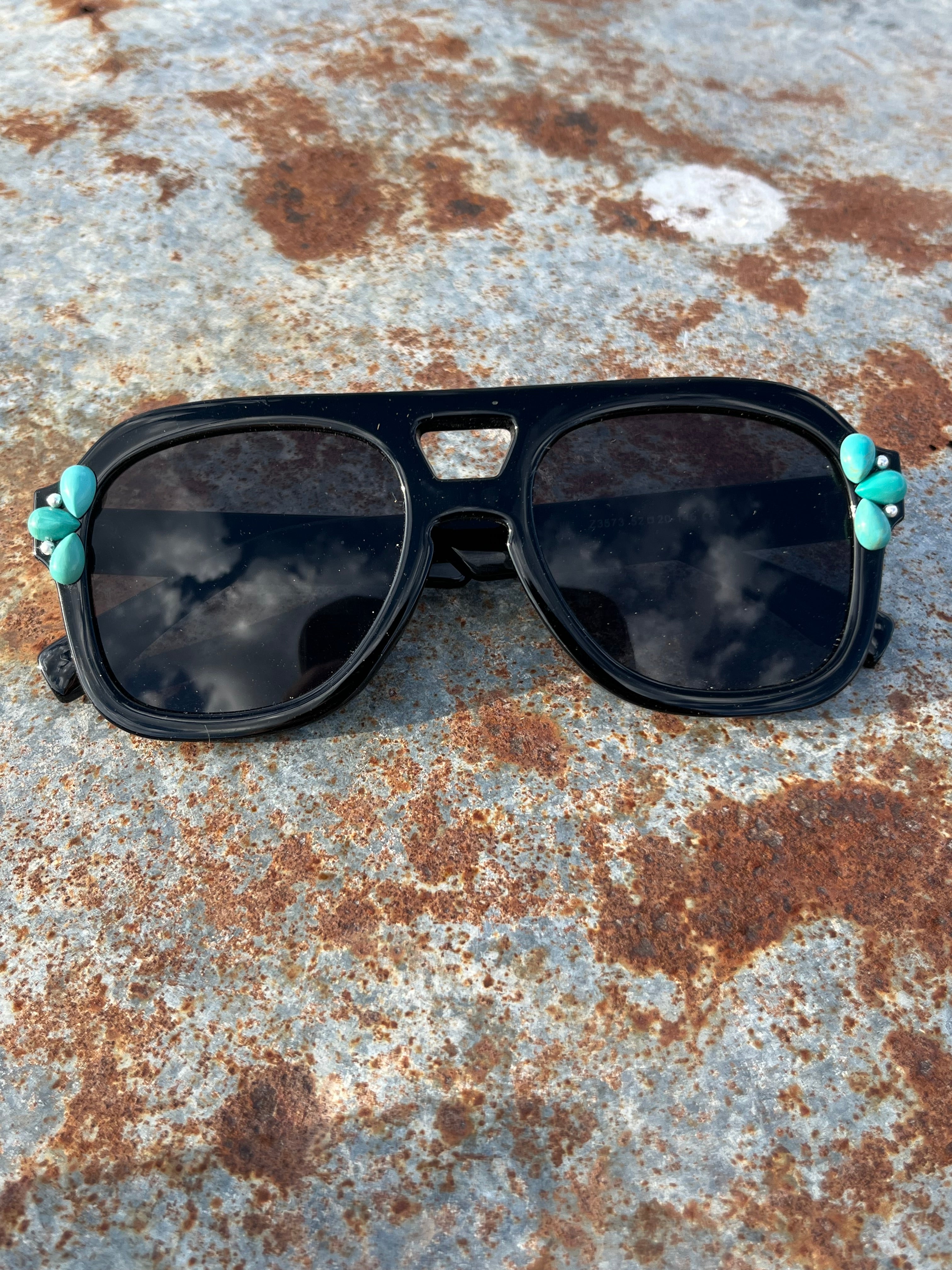 Genuine turquoise and silver sunglasses womens luxury 